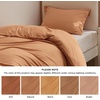image:imageBedsure Duvet Cover Queen Size 1Pc Soft Double Brushed Bedding Black09  Orange
