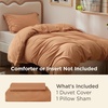 image:imageBedsure Duvet Cover Queen Size 1Pc Soft Double Brushed Bedding Black09  Orange