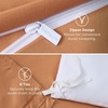 image:imageBedsure Duvet Cover Queen Size 1Pc Soft Double Brushed Bedding Black09  Orange