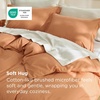 image:imageBedsure Duvet Cover Queen Size 1Pc Soft Double Brushed Bedding Black09  Orange