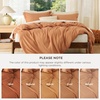 image:imageBedsure Duvet Cover Queen Size 1Pc Soft Double Brushed Bedding Black09  Orange