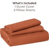 image:imageBedsure Duvet Cover Queen Size 1Pc Soft Double Brushed Bedding Black09  Terracotta