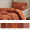 image:imageBedsure Duvet Cover Queen Size 1Pc Soft Double Brushed Bedding Black09  Terracotta