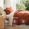 image:imageBedsure Duvet Cover Queen Size 1Pc Soft Double Brushed Bedding Black09  Terracotta