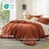 image:imageBedsure Duvet Cover Queen Size 1Pc Soft Double Brushed Bedding Black09  Terracotta