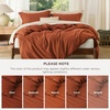 image:imageBedsure Duvet Cover Queen Size 1Pc Soft Double Brushed Bedding Black09  Terracotta