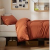 image:imageBedsure Duvet Cover Queen Size 1Pc Soft Double Brushed Bedding Black09  Terracotta