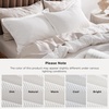 image:imageBedsure PureWoven 3 Pieces 100 Cotton Waffle Duvet Cover Set King Brown01  Coconut White No Comforter