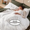 image:imageBedsure PureWoven 3 Pieces 100 Cotton Waffle Duvet Cover Set King Brown01  Coconut White No Comforter