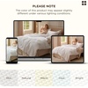 image:imageBedsure PureWoven 3 Pieces 100 Cotton Waffle Duvet Cover Set King Brown01  Coconut White No Comforter