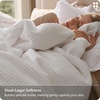 image:imageBedsure PureWoven 3 Pieces 100 Cotton Waffle Duvet Cover Set King Brown01  Coconut White No Comforter