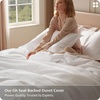 image:imageBedsure PureWoven 3 Pieces 100 Cotton Waffle Duvet Cover Set King Brown01  Coconut White No Comforter