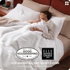 image:imageBedsure PureWoven 3 Pieces 100 Cotton Waffle Duvet Cover Set King Brown02  Bright White No Comforter