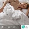 image:imageBedsure PureWoven 3 Pieces 100 Cotton Waffle Duvet Cover Set King Brown02  Bright White No Comforter
