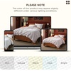image:imageBedsure PureWoven 3 Pieces 100 Cotton Waffle Duvet Cover Set King Brown02  Bright White No Comforter