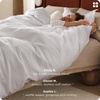 image:imageBedsure PureWoven 3 Pieces 100 Cotton Waffle Duvet Cover Set King Brown02  Bright White No Comforter