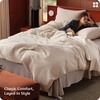 image:imageBedsure PureWoven 3 Pieces 100 Cotton Waffle Duvet Cover Set King Brown03  Beige No Comforter