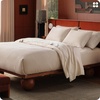image:imageBedsure PureWoven 3 Pieces 100 Cotton Waffle Duvet Cover Set King Brown03  Beige No Comforter