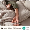 image:imageBedsure PureWoven 3 Pieces 100 Cotton Waffle Duvet Cover Set King Brown04  Linen No Comforter