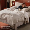 image:imageBedsure PureWoven 3 Pieces 100 Cotton Waffle Duvet Cover Set King Brown04  Linen No Comforter
