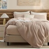 image:imageBedsure PureWoven 3 Pieces 100 Cotton Waffle Duvet Cover Set King Brown05  Khaki No Comforter