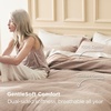 image:imageBedsure PureWoven 3 Pieces 100 Cotton Waffle Duvet Cover Set King Brown05  Khaki No Comforter