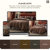 image:imageBedsure PureWoven 3 Pieces 100 Cotton Waffle Duvet Cover Set King Brown06  Chocolate Brown No Comforter