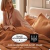 image:imageBedsure PureWoven 3 Pieces 100 Cotton Waffle Duvet Cover Set King Brown07  Terracotta No Comforter
