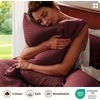 image:imageBedsure PureWoven 3 Pieces 100 Cotton Waffle Duvet Cover Set King Brown08  Maroon Red No Comforter