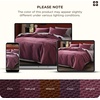 image:imageBedsure PureWoven 3 Pieces 100 Cotton Waffle Duvet Cover Set King Brown09  Burgundy No Comforter