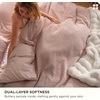 image:imageBedsure PureWoven 3 Pieces 100 Cotton Waffle Duvet Cover Set King Brown09  Pink No Comforter