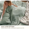 image:imageBedsure PureWoven 3 Pieces 100 Cotton Waffle Duvet Cover Set King Brown11  Sage Green No Comforter