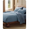 image:imageBedsure PureWoven 3 Pieces 100 Cotton Waffle Duvet Cover Set King Brown16  Grey Blue No Comforter