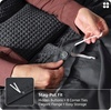 image:imageBedsure PureWoven 3 Pieces 100 Cotton Waffle Duvet Cover Set King Brown19  Charcoal Black No Comforter