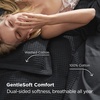 image:imageBedsure PureWoven 3 Pieces 100 Cotton Waffle Duvet Cover Set King Brown19  Charcoal Black No Comforter