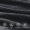image:imageBedsure PureWoven 3 Pieces 100 Cotton Waffle Duvet Cover Set King Brown19  Charcoal Black No Comforter