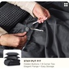 image:imageBedsure PureWoven 3 Pieces 100 Cotton Waffle Duvet Cover Set King Brown19  Charcoal Black No Comforter