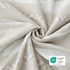 image:imageBedsure PureWoven 3 Pieces 100 Cotton Waffle Duvet Cover Set King Brown19  Strip Linen No Comforter