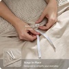 image:imageBedsure PureWoven SpaceDyed Cotton Waffle Duvet Cover Set Queen White01  Linen No Comforter