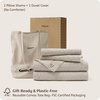 image:imageBedsure PureWoven SpaceDyed Cotton Waffle Duvet Cover Set Queen White01  Linen No Comforter