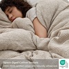 image:imageBedsure PureWoven SpaceDyed Cotton Waffle Duvet Cover Set Queen White01  Linen No Comforter