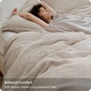 image:imageBedsure PureWoven SpaceDyed Cotton Waffle Duvet Cover Set Queen White01  Linen No Comforter