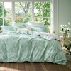 image:imageBedsure Duvet Cover Queen Size  Reversible Green FloralampBird Duvet Cover Set with Zipper Closure 3 Pieces Mistletoe Bedding Set with 8 Corner Ties and 2 Pillow Shams 20x2603  Sage Green No Comforter