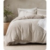 image:imageBedsure PureWoven SpaceDyed Cotton Waffle Duvet Cover Set Queen White01  Linen No Comforter