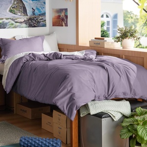 image:imageBedsure Duvet Cover Queen Size 1Pc Soft Double Brushed Bedding Black05  Dusty Purple