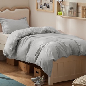 image:imageBedsure Duvet Cover Queen Size 1Pc Soft Double Brushed Bedding Black05  Silver Grey
