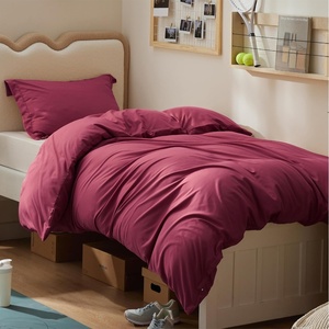 image:imageBedsure Duvet Cover Queen Size 1Pc Soft Double Brushed Bedding Black08  Dark Red