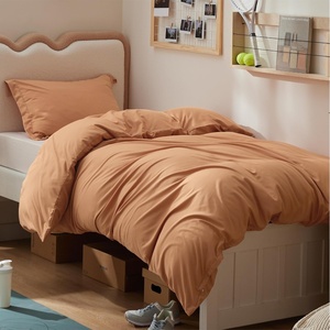 image:imageBedsure Duvet Cover Queen Size 1Pc Soft Double Brushed Bedding Black09  Orange